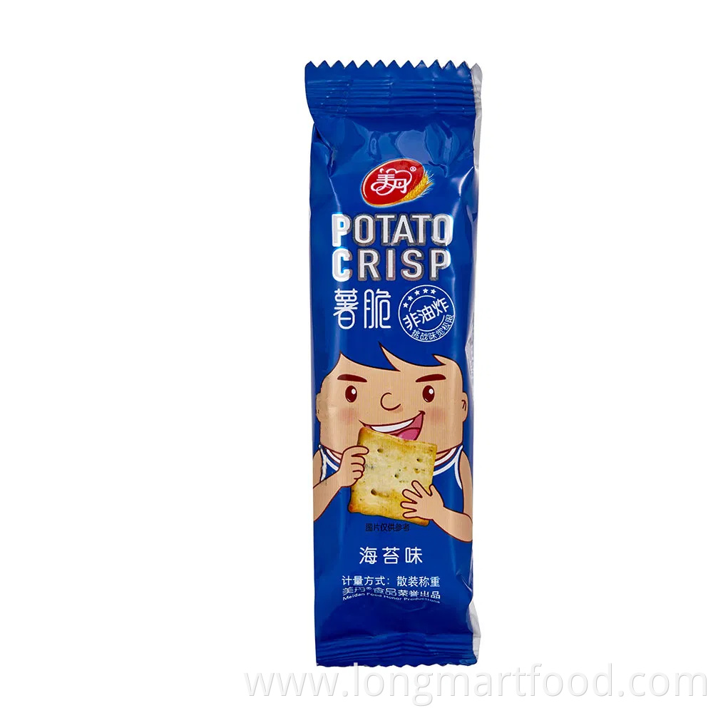 Hot Sale Nori Flavor Crackers Potato Chips in Bag
